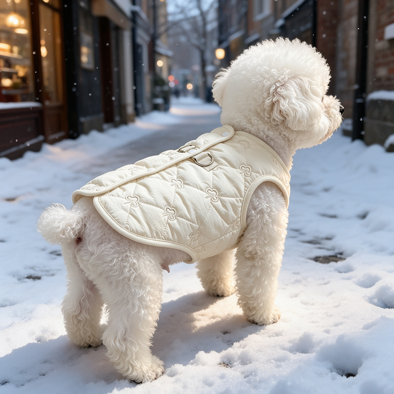 Personalized Embroidered Name Quilted Warm Pet Vest | incloth133