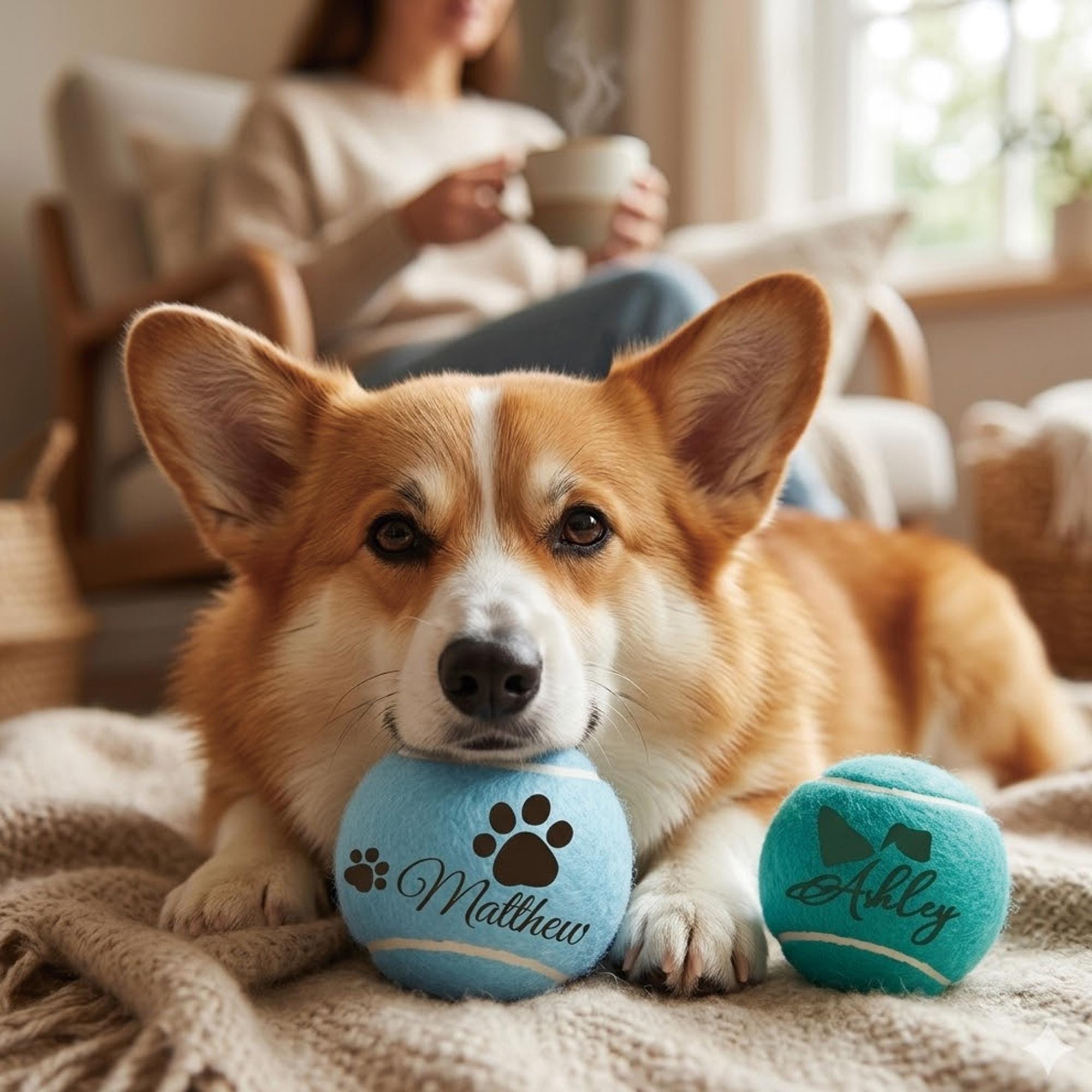 Personalized Name Pet Tennis Ball | inToy09