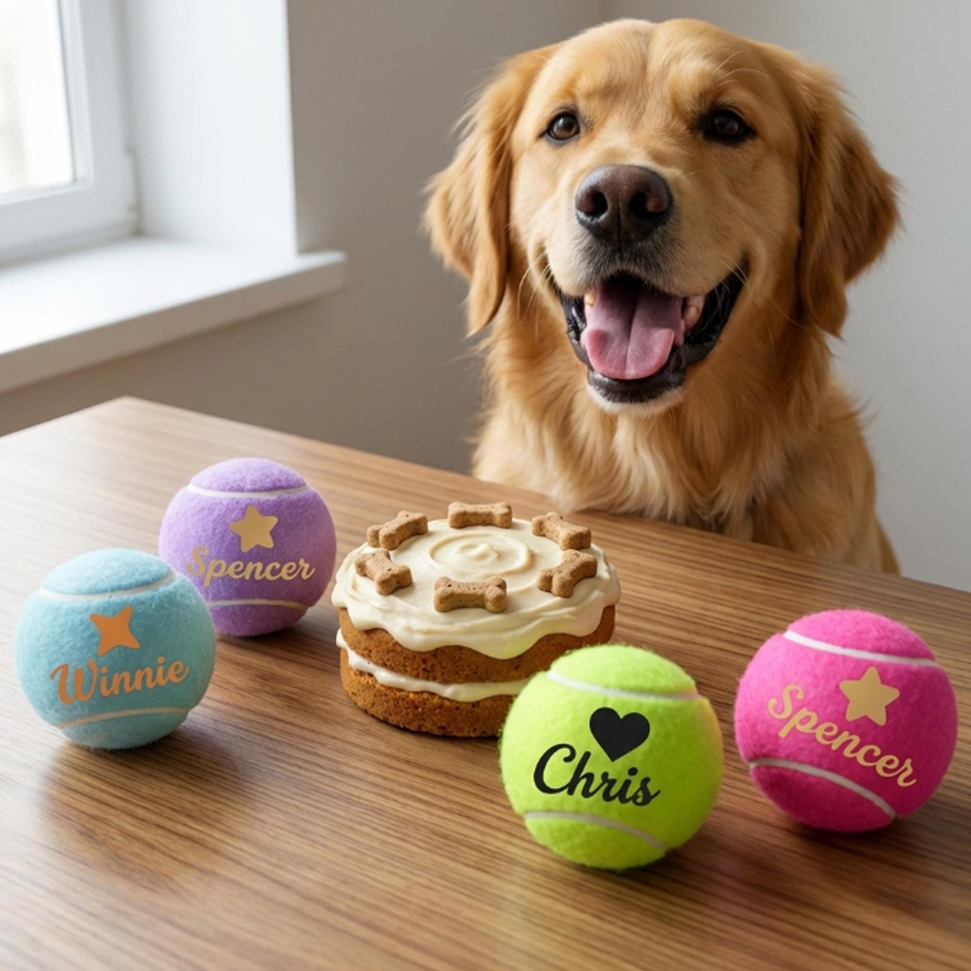 Personalized Name Pet Tennis Ball | inToy09