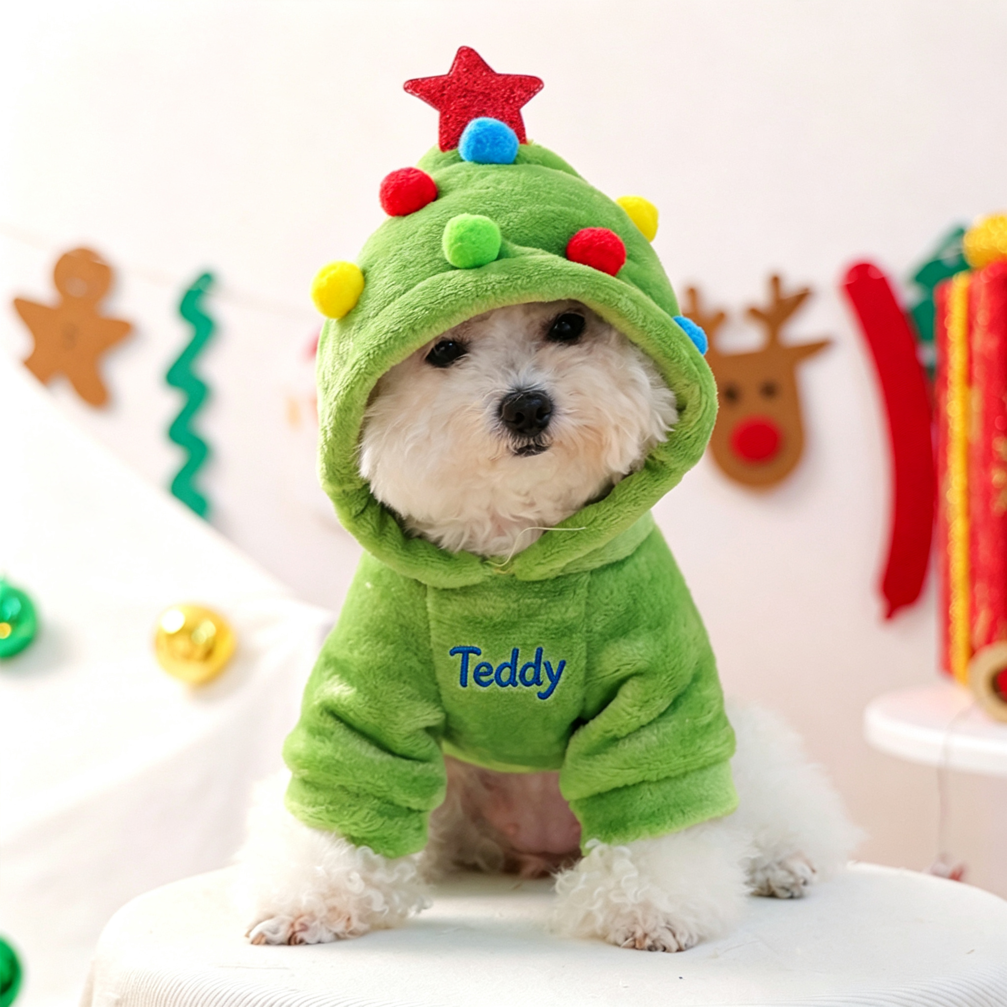 Personalized Embroidered Name Pet Winter Hoodie | incloth126