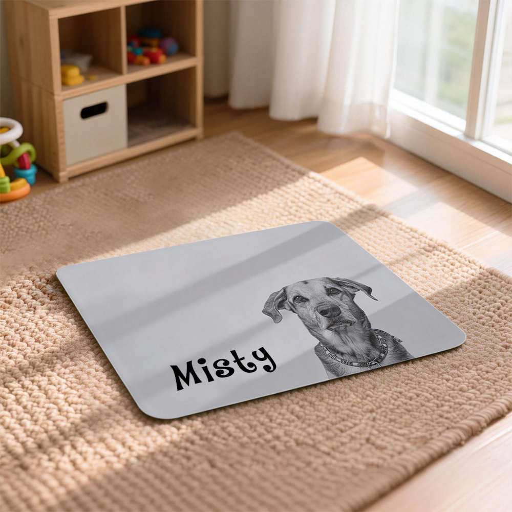 Personalized Pet Food Mat With Portrait | inAccs21