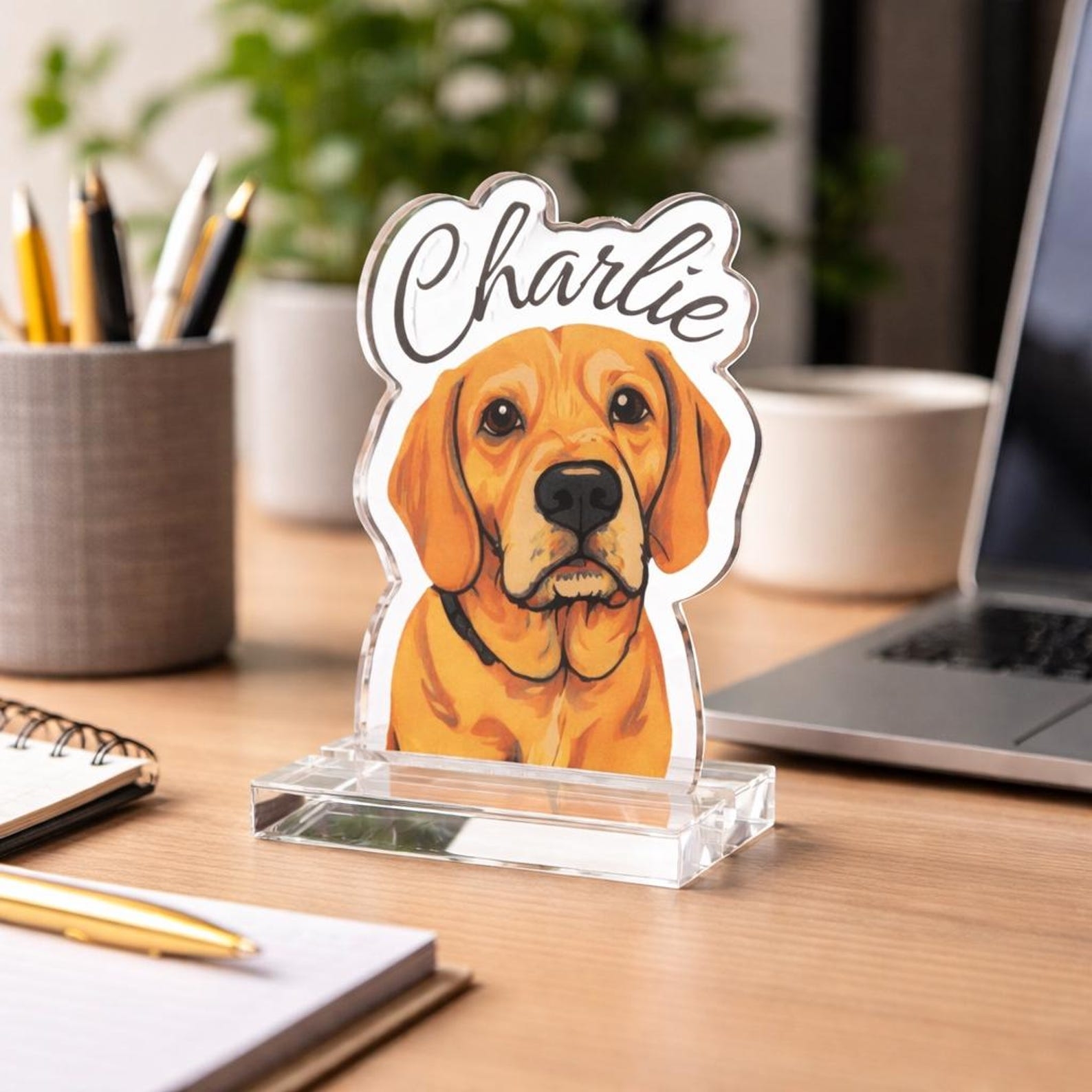 Personalized Acrylic Pet Portrait Statue Keepsake | inAccs39