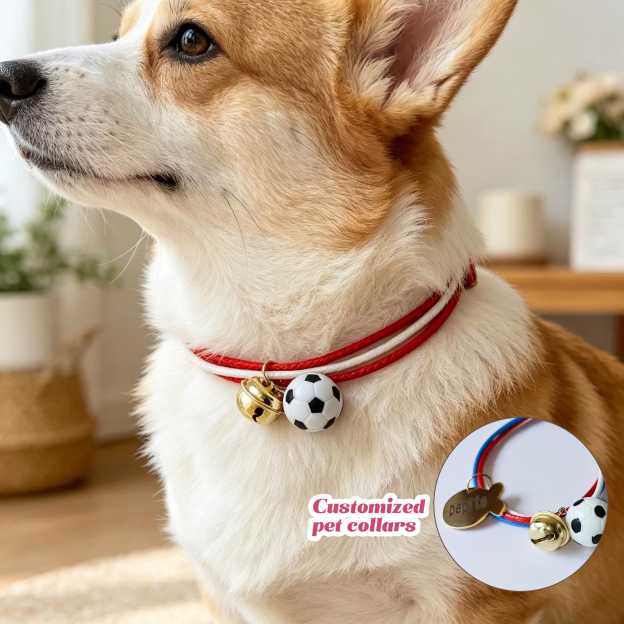 Personalized Engraved Name Soccer Pet Collar | inAccs50