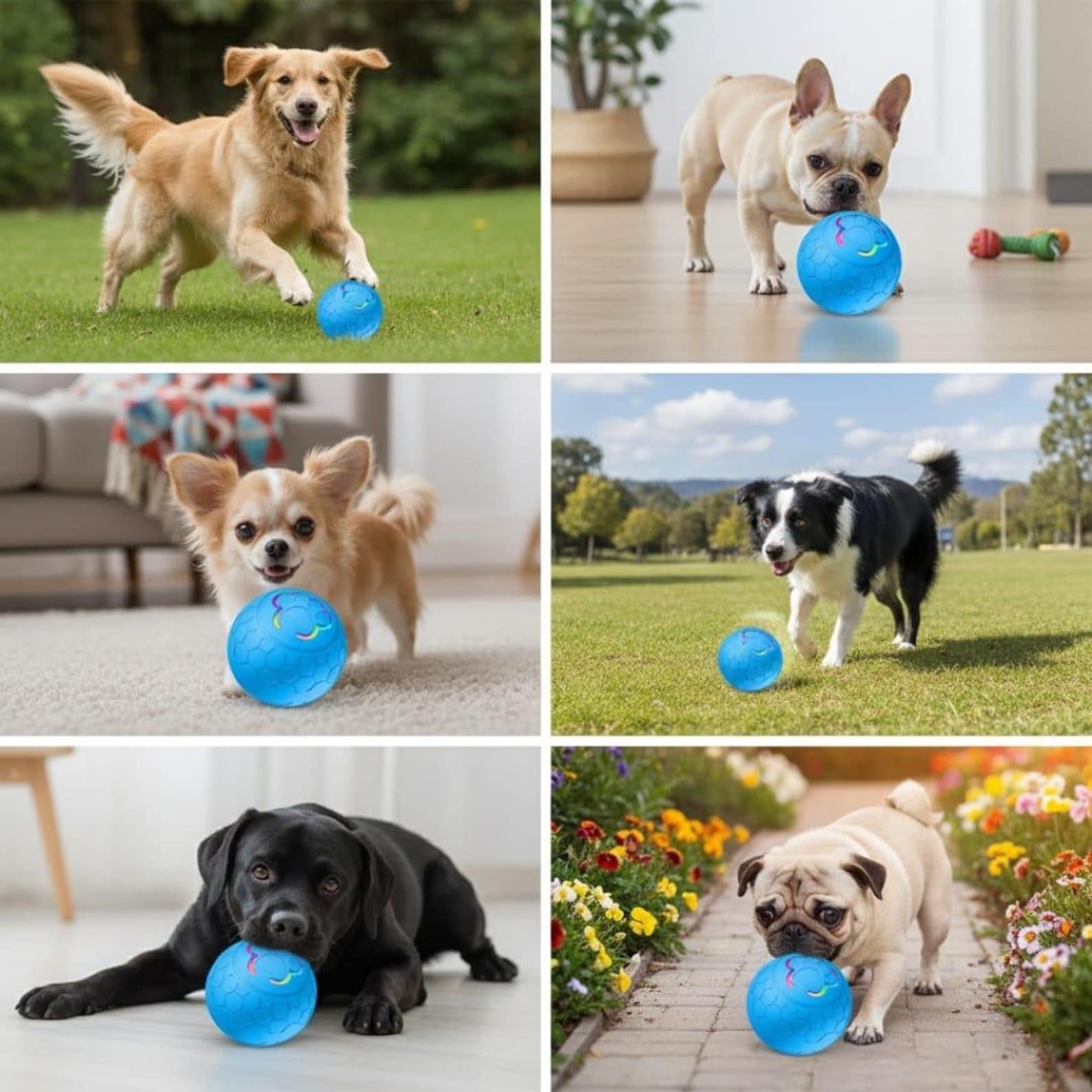 Personalized Rechargeable Electronic Pet Bouncing Ball Toy | inToy08