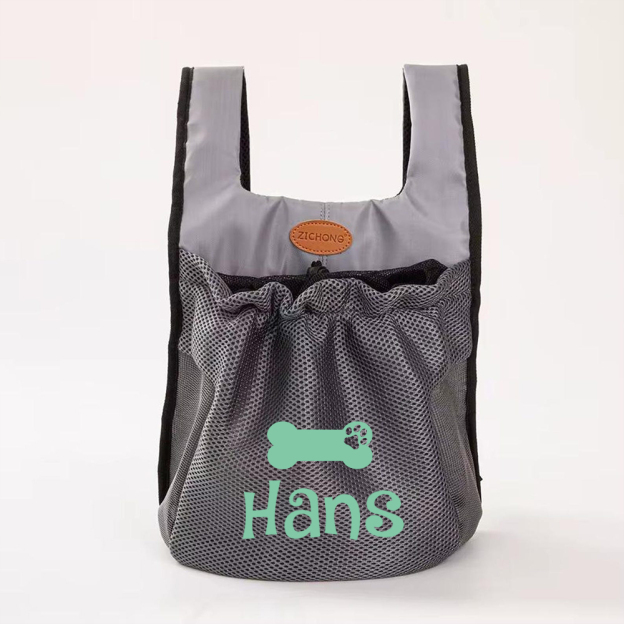 Personalized Name Breathable Mesh Pet Carrier Backpack | inAccs33