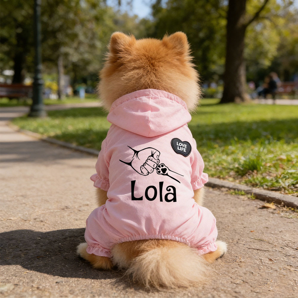 Personalized Name Pet Breathable Sun & Mosquito Guard Onesie | inCloth72