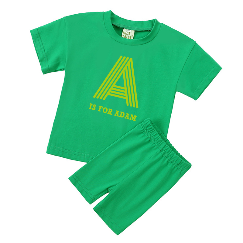 Personalized Kid Cozy Color Short Outfit Set | inSet41