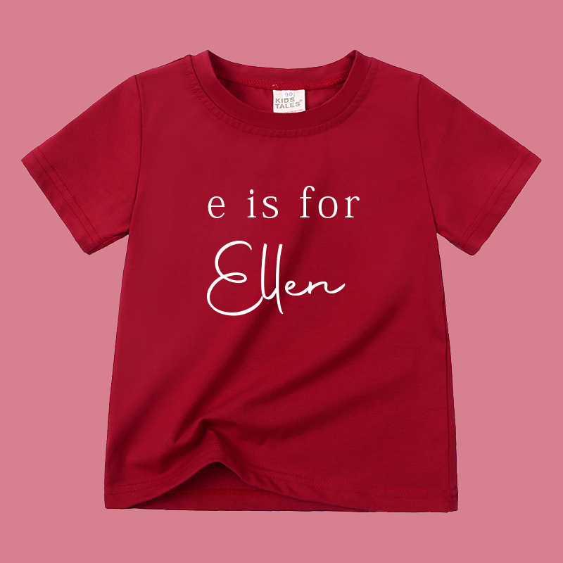 Personalized Kid Cozy Soft Color T-Shirt | inTee01