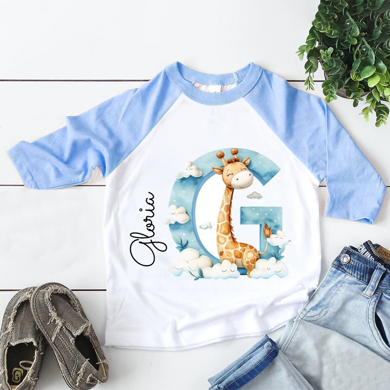 Personalized Kid Cozy Soft Giraffe Sweatshirt | inSweatshirt53