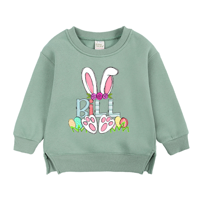 Personalized Kid Cozy Soft Bunny Crewneck Sweatshirt | inSweatshirt56