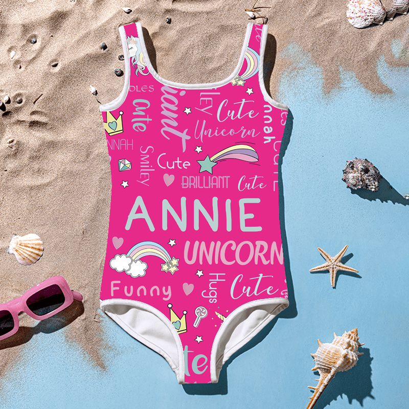 Personalized Unicorn Color Swimsuit for Summer | InSwin08
