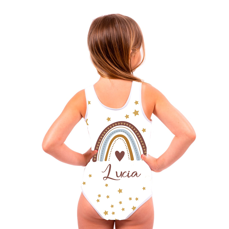 Personalized Rainbow Pattern Swimsuit for Summer | InSwin09
