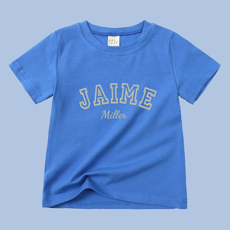 Personalized Kid Puff Vinyl Cozy Soft T-Shirt | inTee08