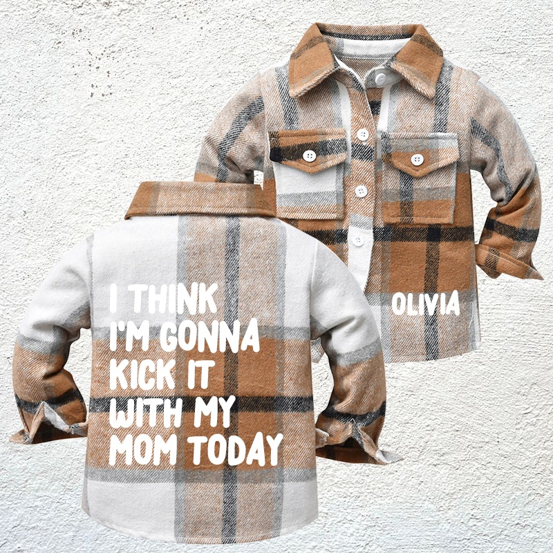 Personalized Name Kids Flannel Jacket | inJacket34