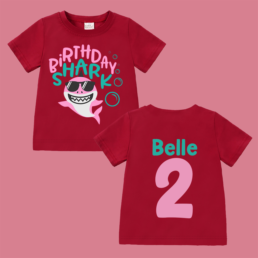 Personalized Shark Birthday T-Shirt | inBirth31