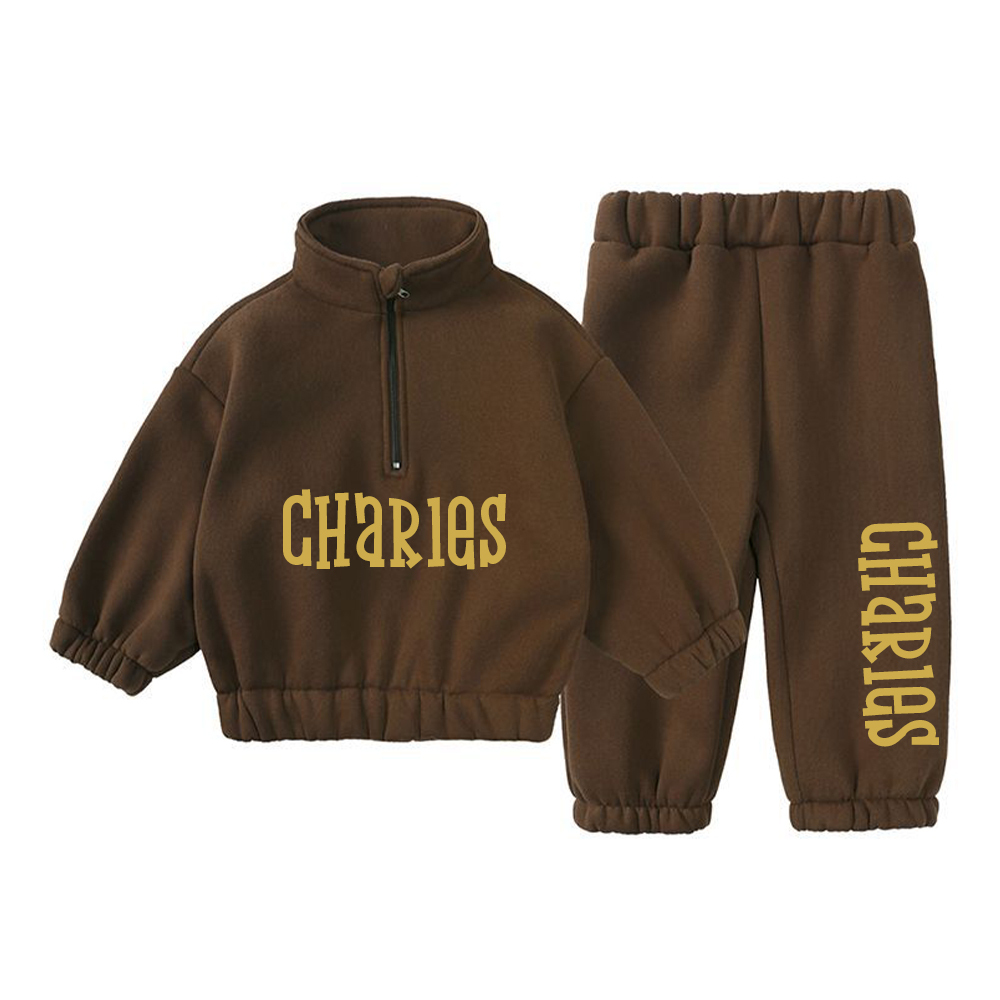Personalized 1/4 Zip Ultra Soft Lounge Set | inSet65