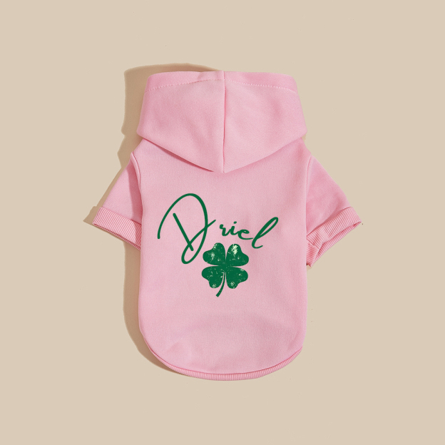 Personalized Name St. Patricks Day Pet Hoodie | inCloth04