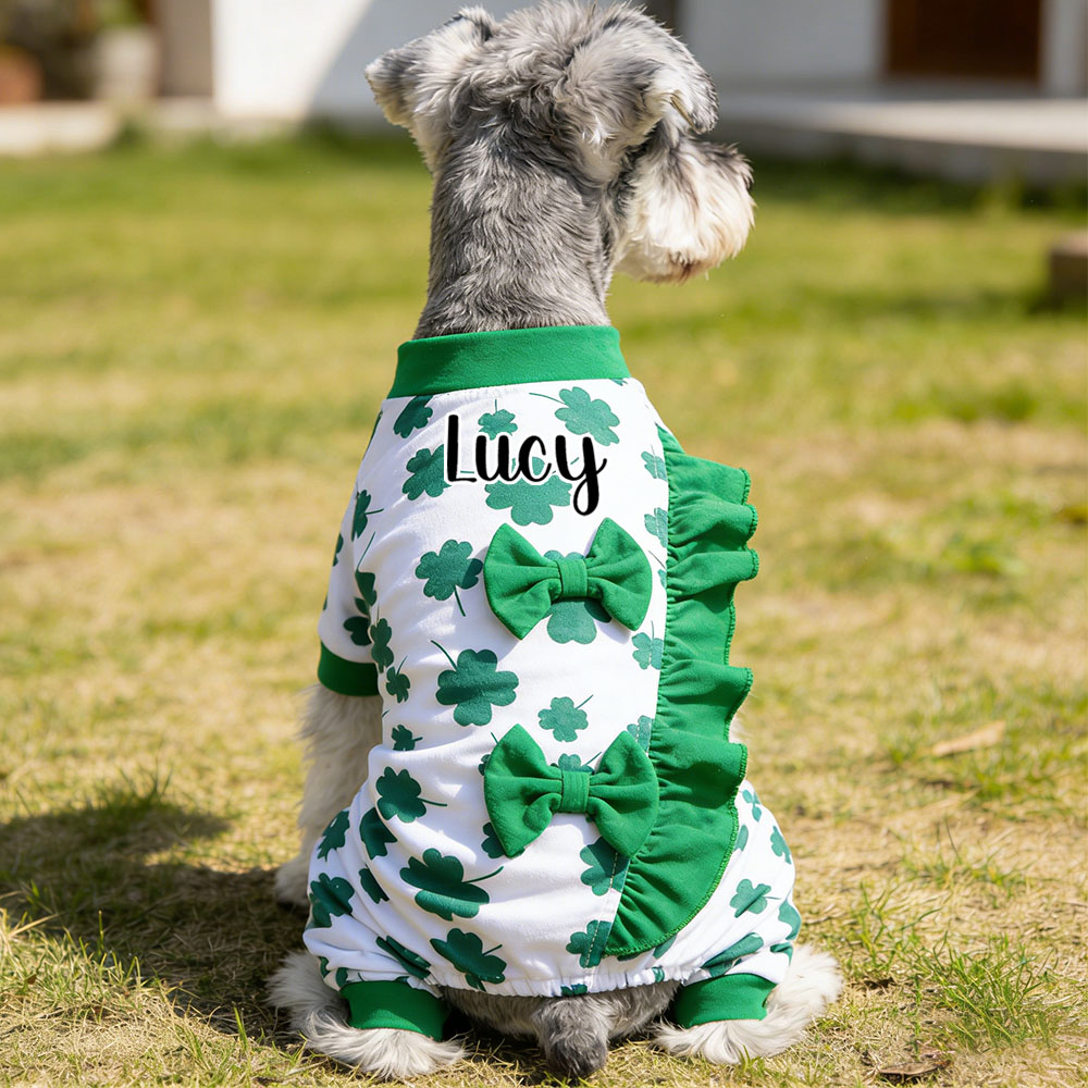 Personalized Pet Lucky St. Patricks Day Jumpsuit | inCloth10
