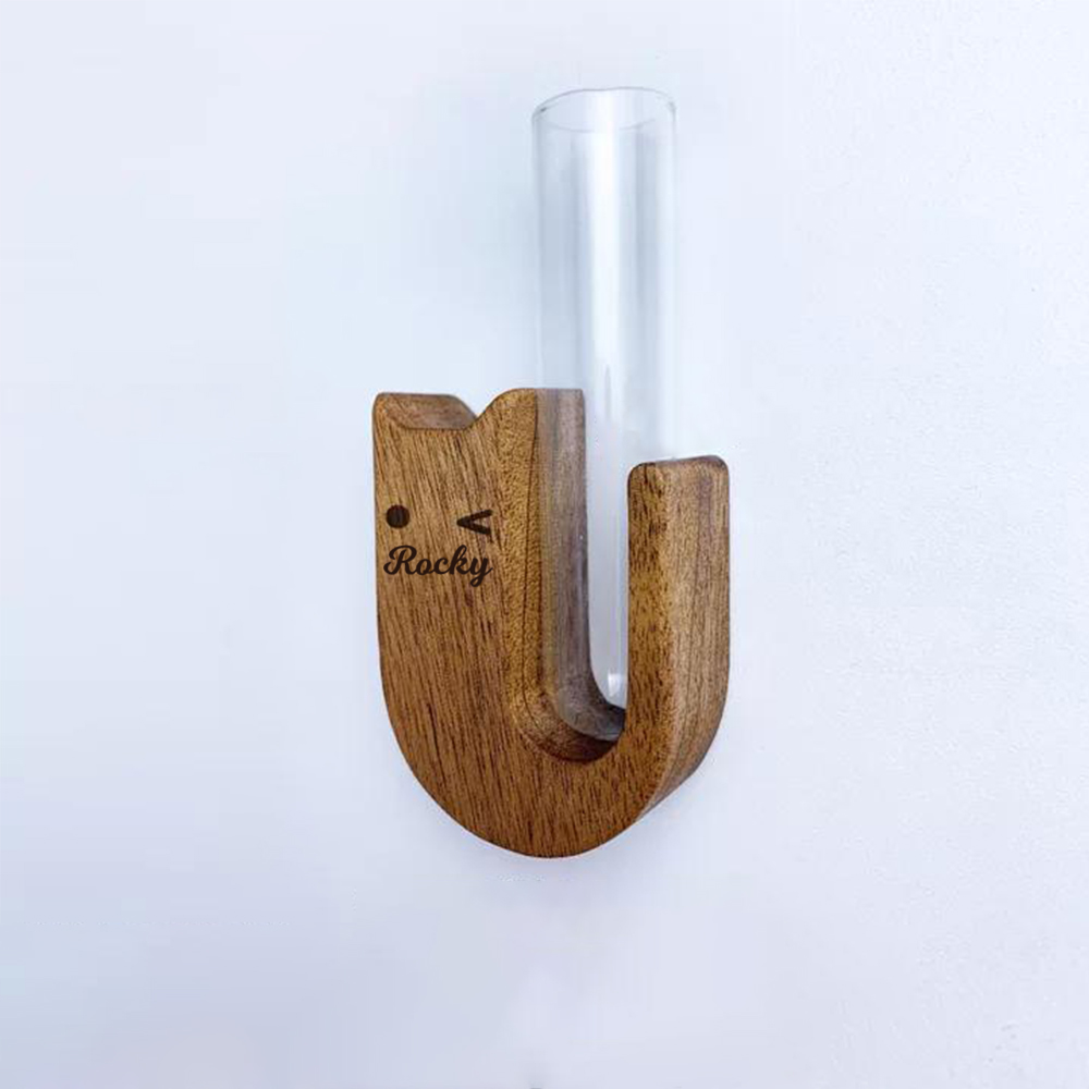 Personalized Wooden Cat Whisker Magnetic Holder | inAccs17