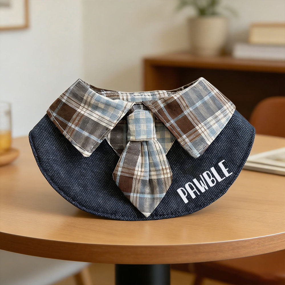 Personalized Plaid Pet Bandana Collar | inAccs26