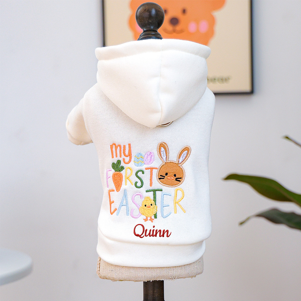 Personalized Name Easter Pet Hoodie | inCloth39
