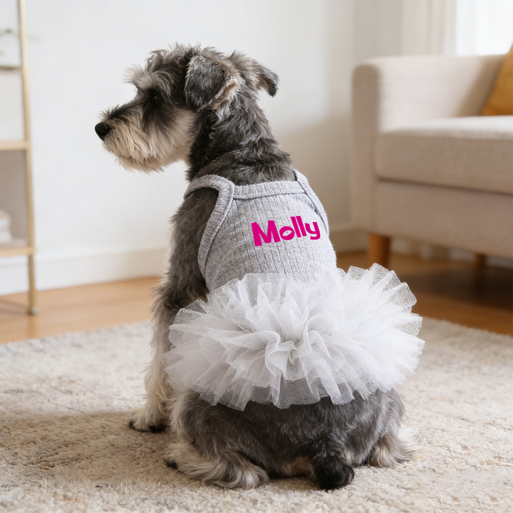 Personalized Name Pet Fluffy Tutu Dress | inCloth40
