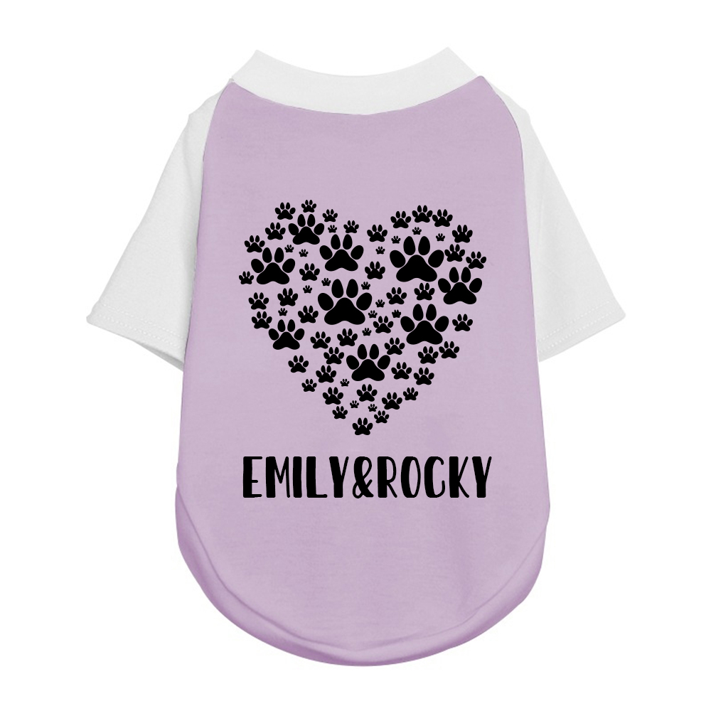 Personalized Mother's Day Color-Block Pet T-shirt  | inCloth42