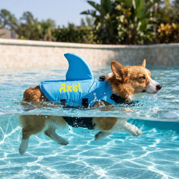 Personalized Name Pet Shark Life Jacket | inCloth56