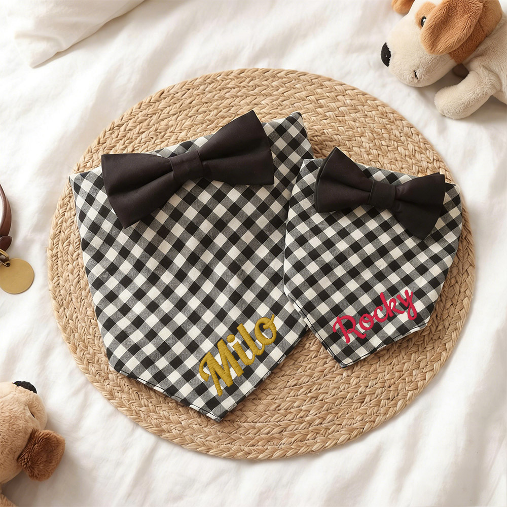 Personalized Embroidered Name Pet Bandana | inAccs41