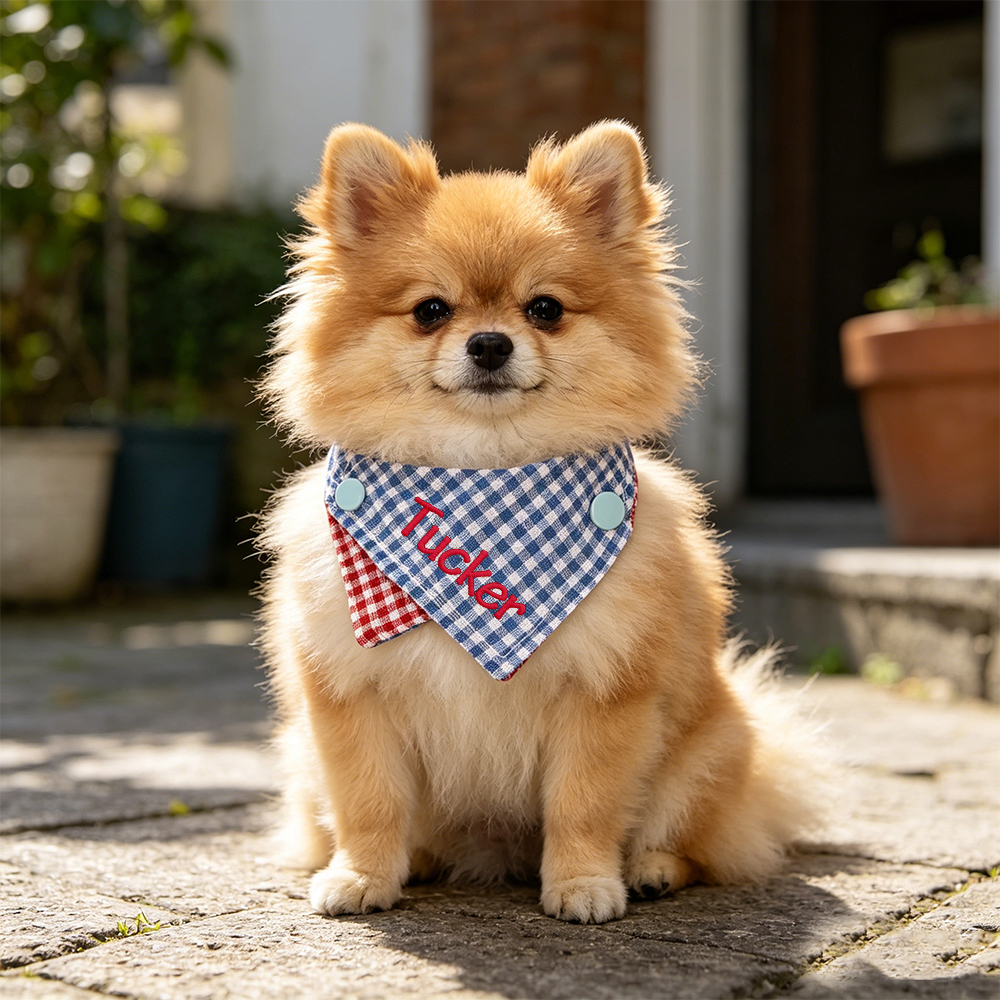 Personalized Embroidered Name Pet Bandana | inAccs51