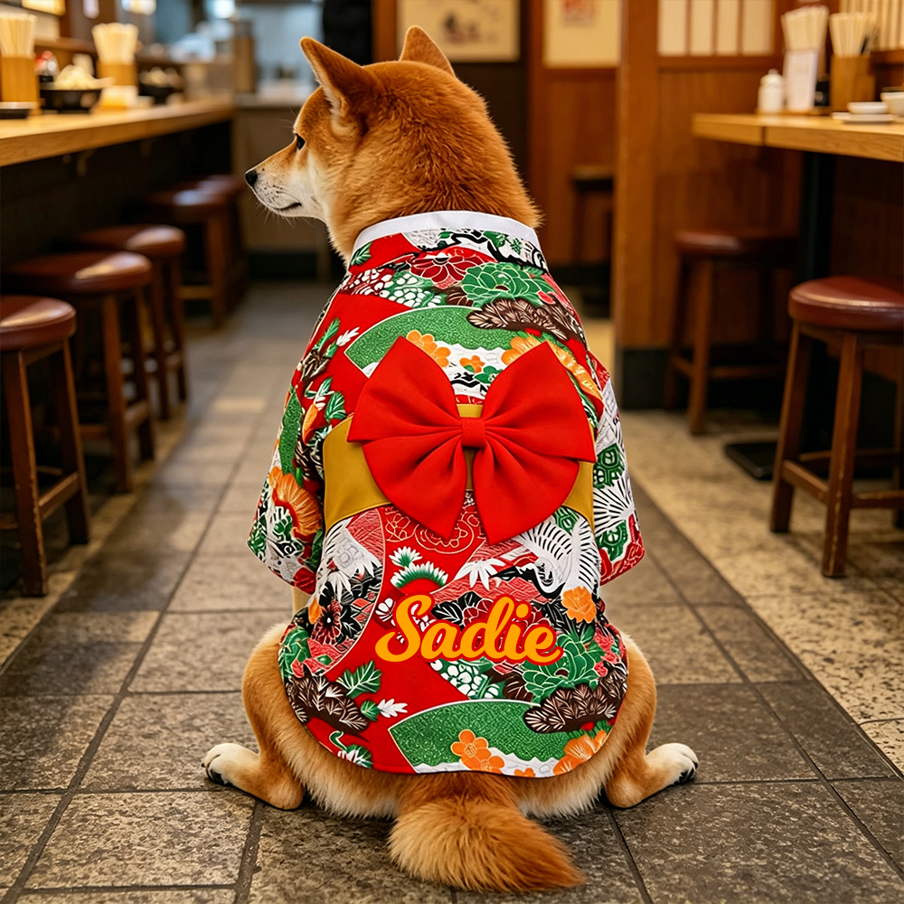 Personalized Pet Japanese Kimono | inCloth104