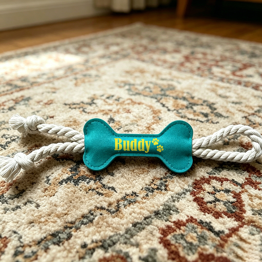 Personalized Pet Bone-Shaped Plush Toy | inToy10