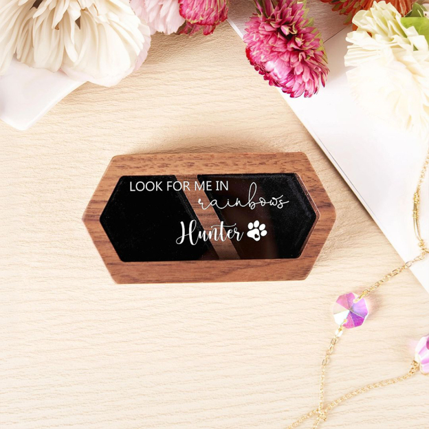 Personalized Name Pet Fur Keepsake Memorial Box | KKPet215