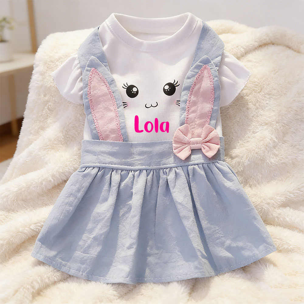 Personalized Name Easter Pet Bunny Princess Outfit | inCloth33