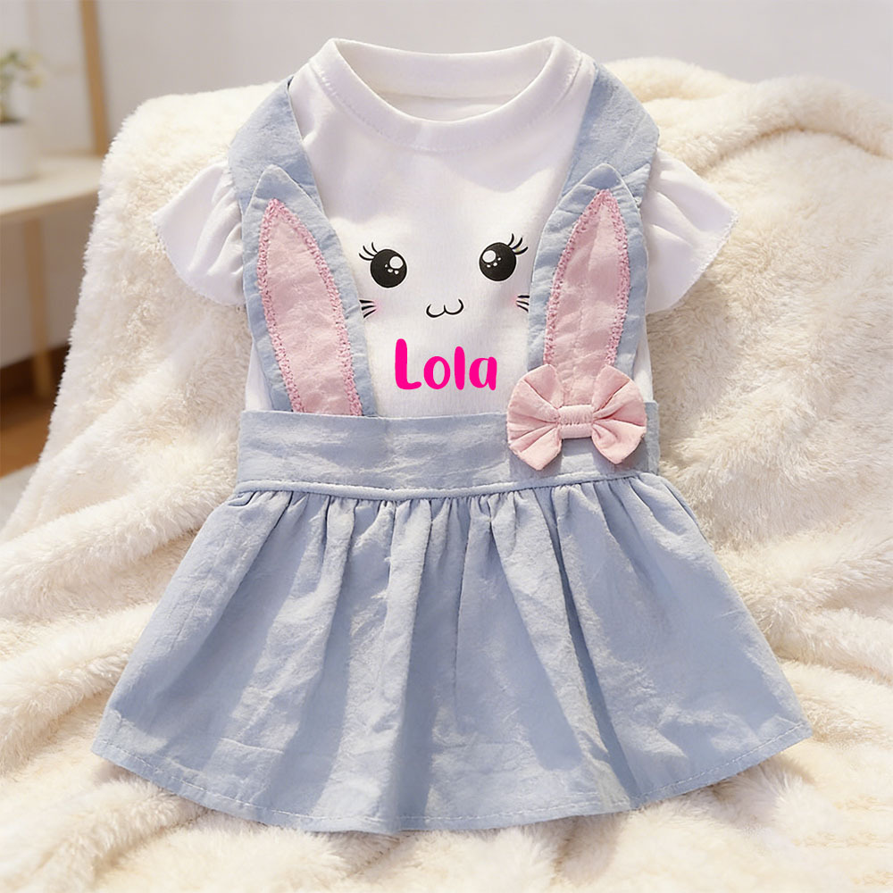 Personalized Name Easter Pet Bunny Princess Outfit | inCloth33