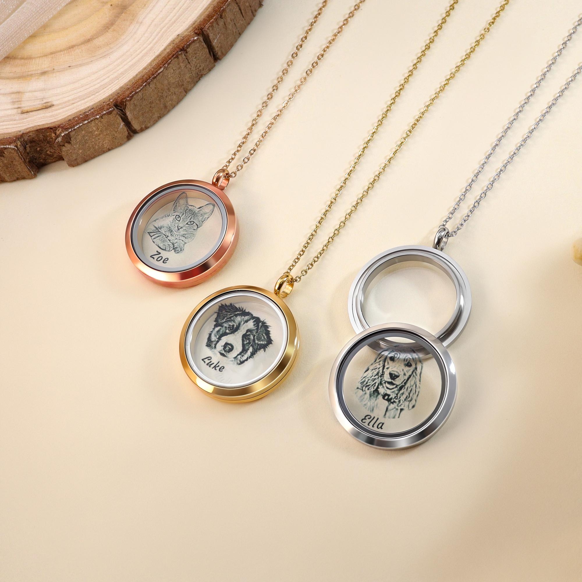 Personalized Pet Fur Hair Keepsake Necklace | inAccs23