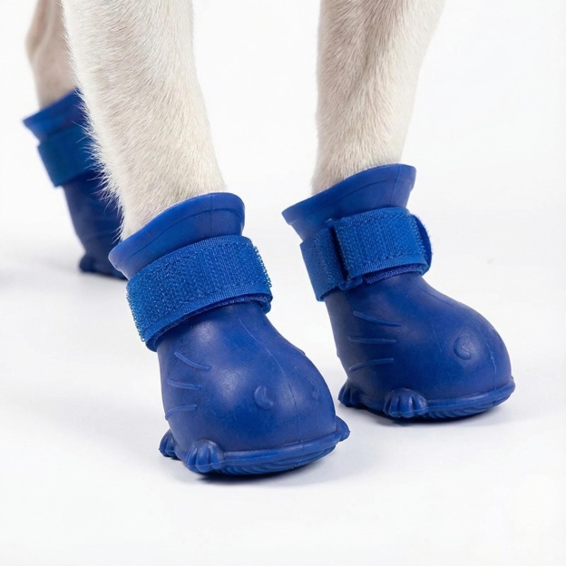 Waterproof Rubber Dog Boots with Non-Slip Sole | inAccs19