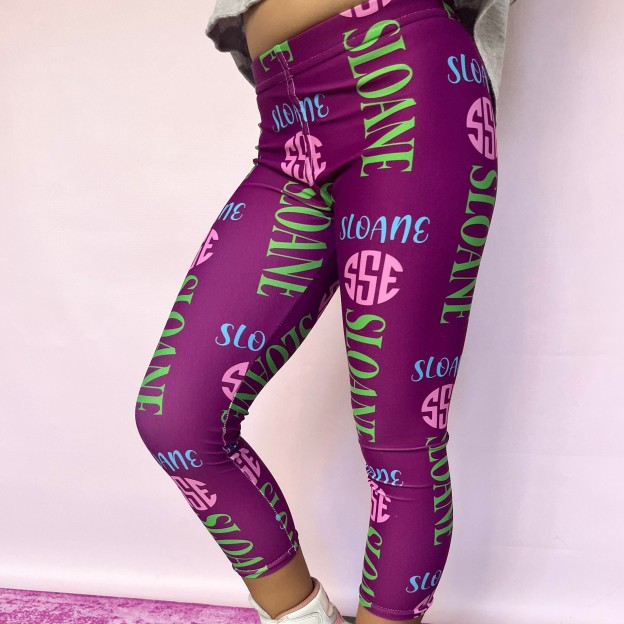 Personalized Kids Color Name Legging | inLegging02