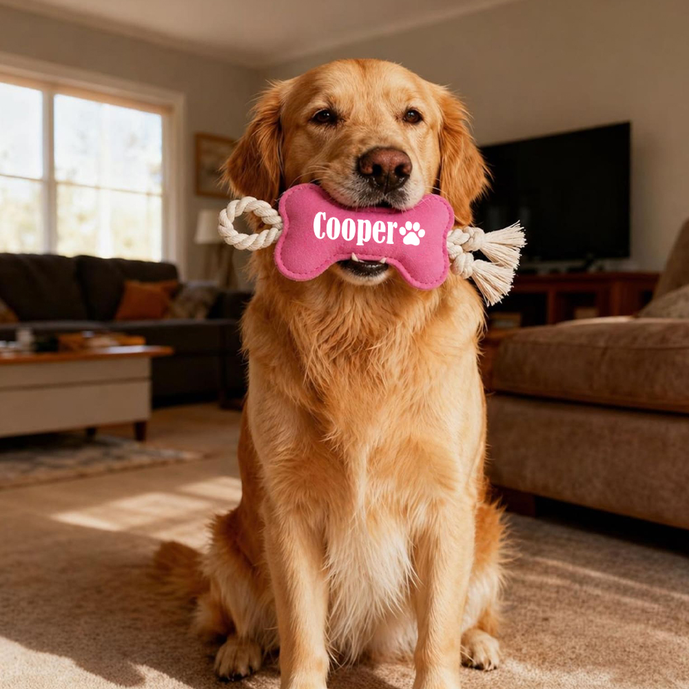 Personalized Pet Bone-Shaped Plush Toy | inToy10