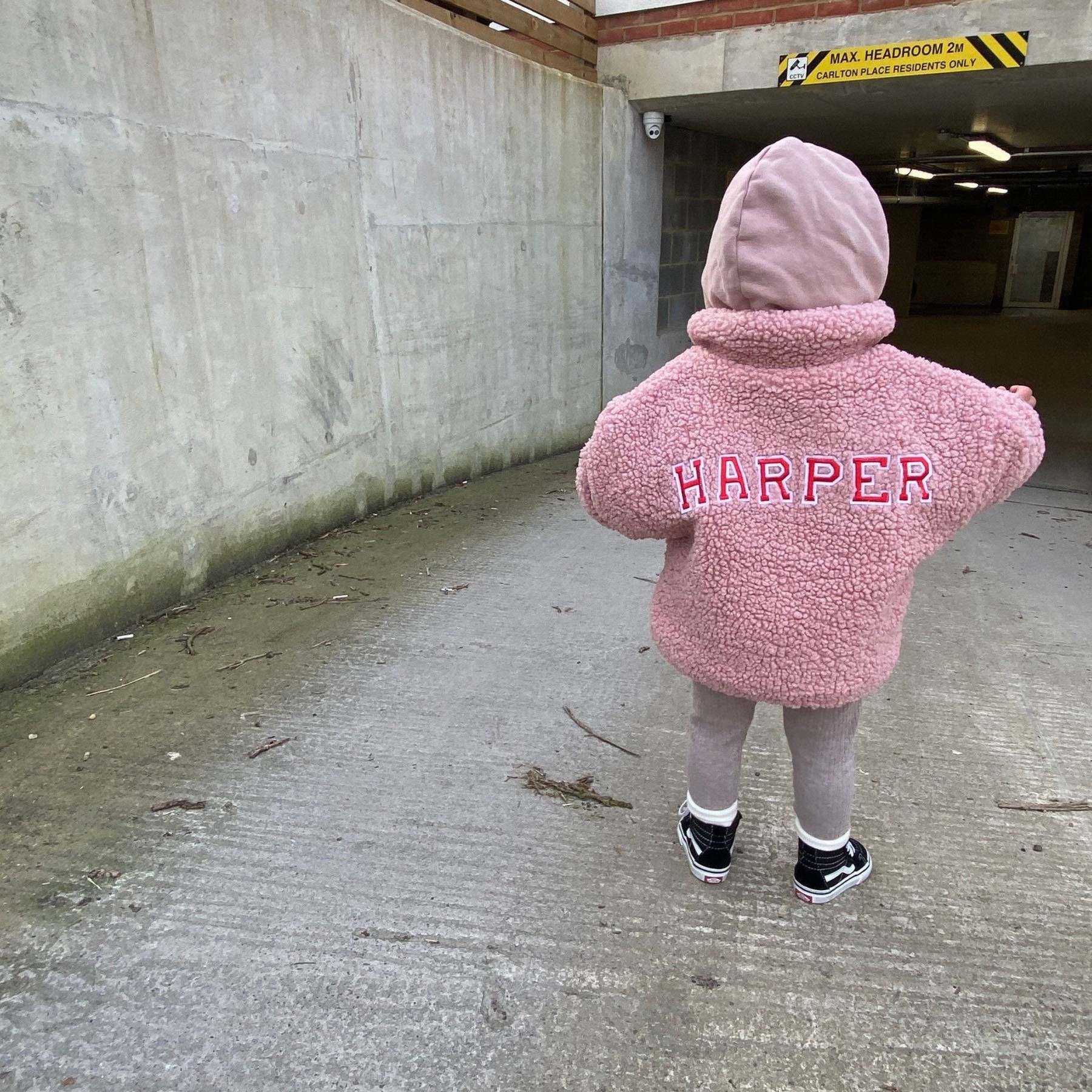 Personalized Hand Patch Kids Warm Sherpa Jacket | inJacket13