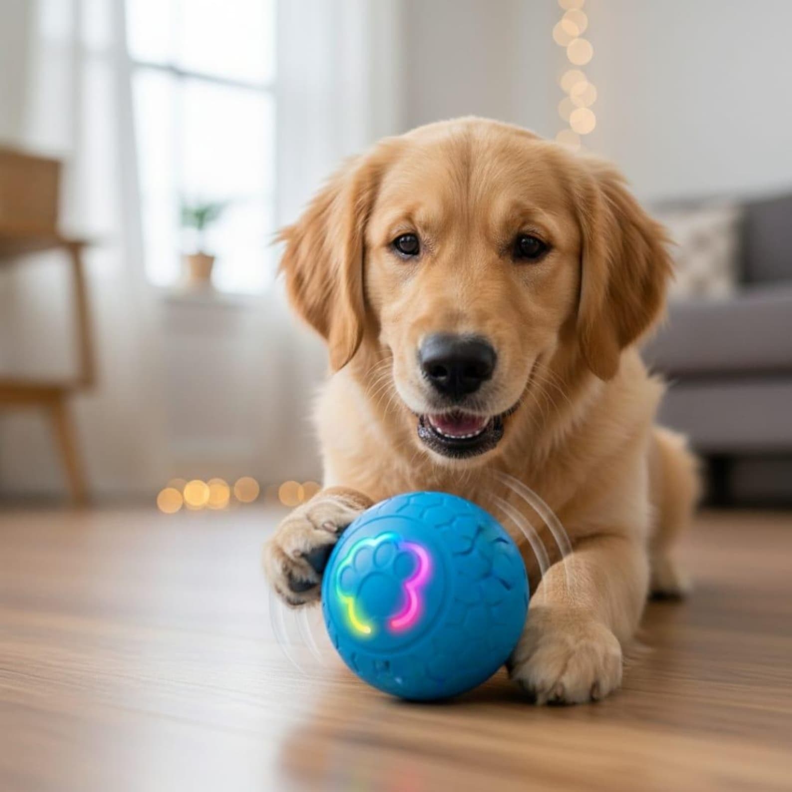 Personalized Rechargeable Electronic Pet Bouncing Ball Toy | inToy08
