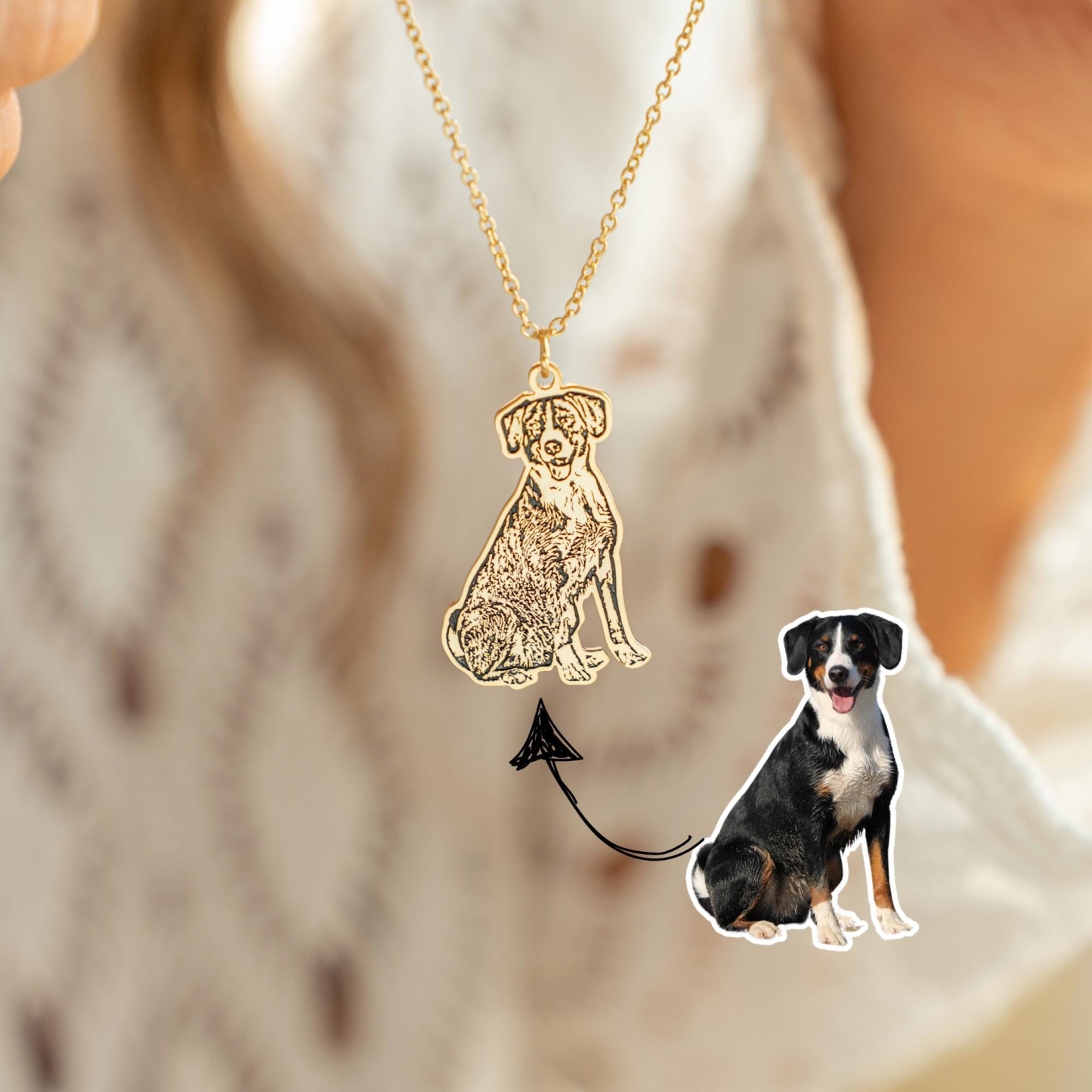 Personalized Pet Portrait Necklace | inAccs30