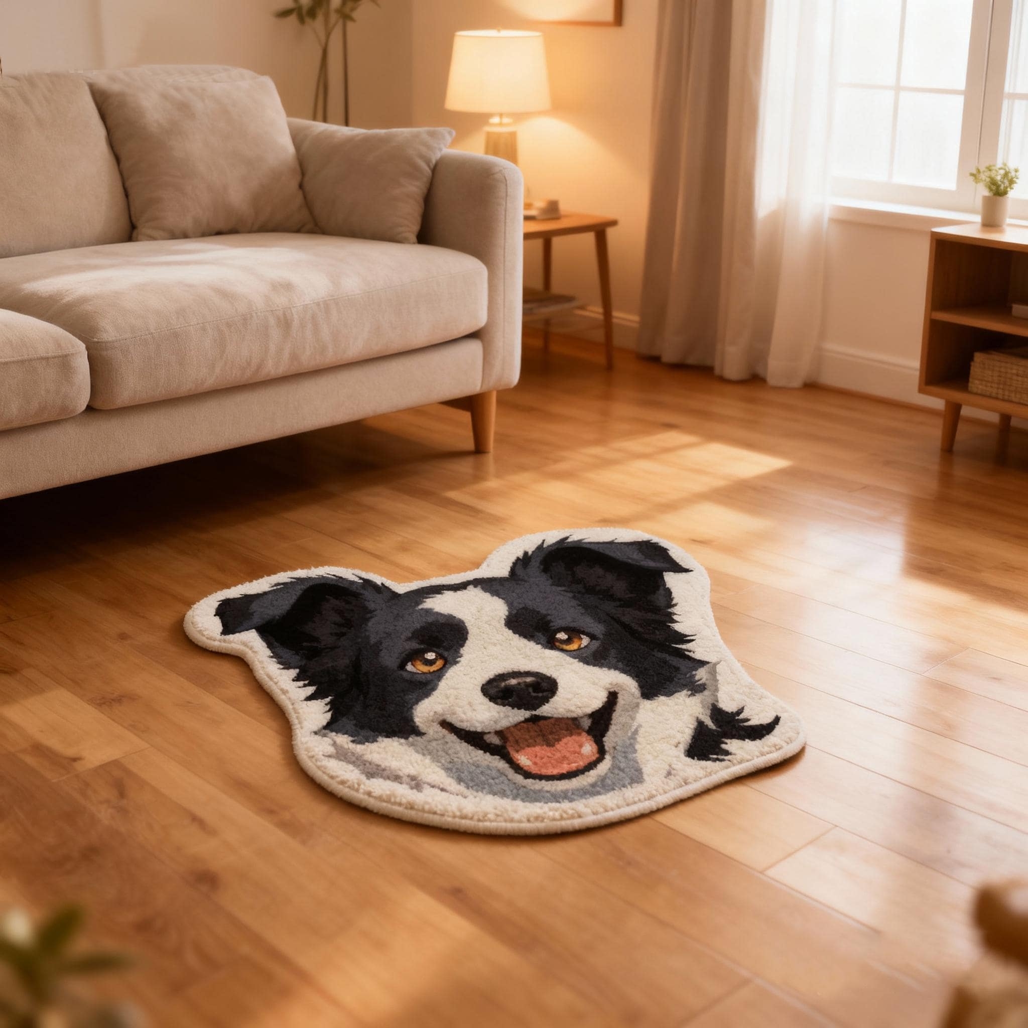Personalized Lovely Pet Face Tufted Carpet | KKPet414