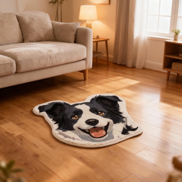 Personalized Lovely Pet Face Tufted Carpet | KKPet414