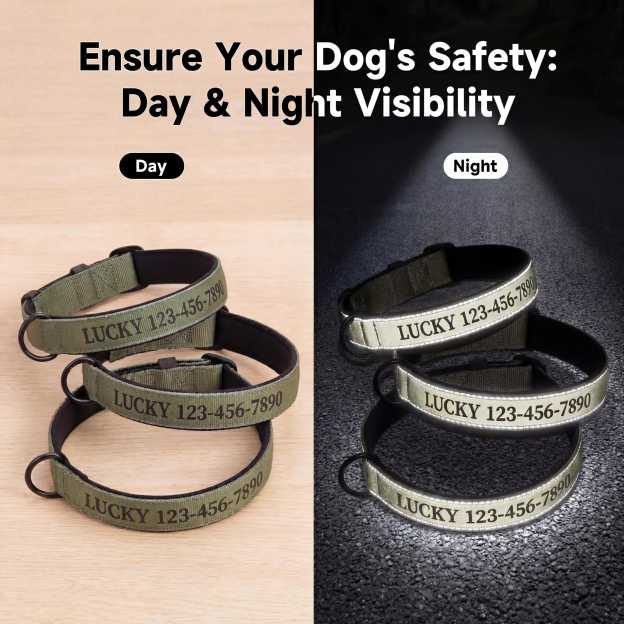 Personalized Embroidered Name Pet Collar with Phone Number | inAccs42