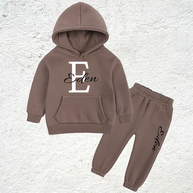 Personalized Kid Cozy Soft Extra Warm Tracksuit Set | inSet34