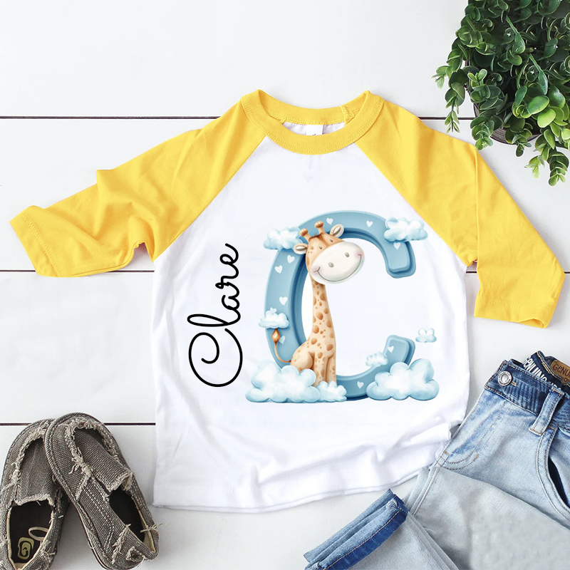 Personalized Kid Cozy Soft Giraffe Sweatshirt | inSweatshirt53