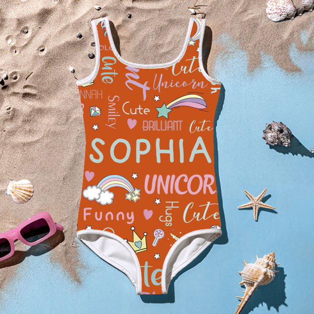 Personalized Unicorn Color Swimsuit for Summer | InSwin08