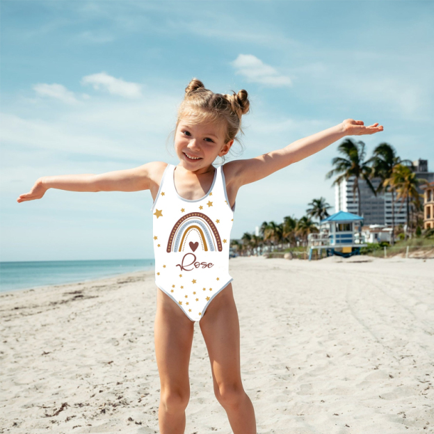 Personalized Rainbow Pattern Swimsuit for Summer | InSwin09