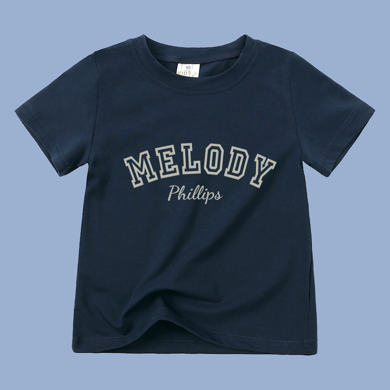 Personalized Kid Puff Vinyl Cozy Soft T-Shirt | inTee08